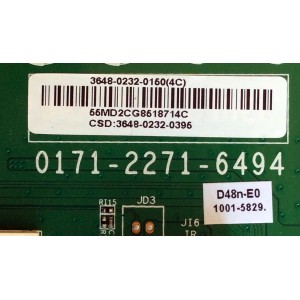 MAIN FUENTE (COMBO) PARA TV VIZIO / NUMERO DE PARTE 3648-0232-0150 / 0171-2271-6494 / 3648-0232-0395 / MODELOS D48N-E0 / D48N-E0 LAUSVOBS